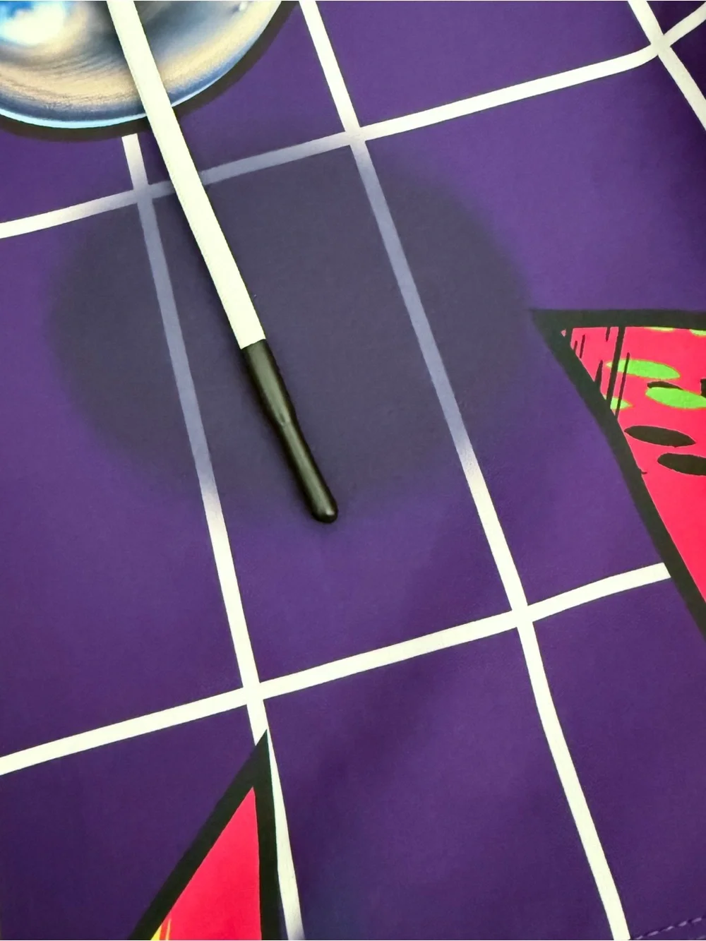 Lost Highline 80s Purple White Pink Green Grid Sphere Boardshorts 6.5 Inseam 31